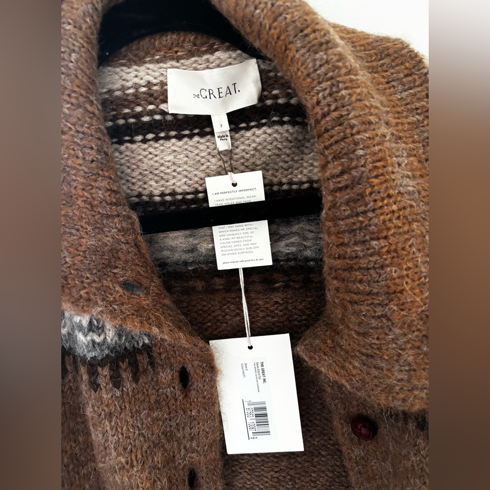 THE GREAT. The Nordic Scholar Cardigan - Picture 4 of 5